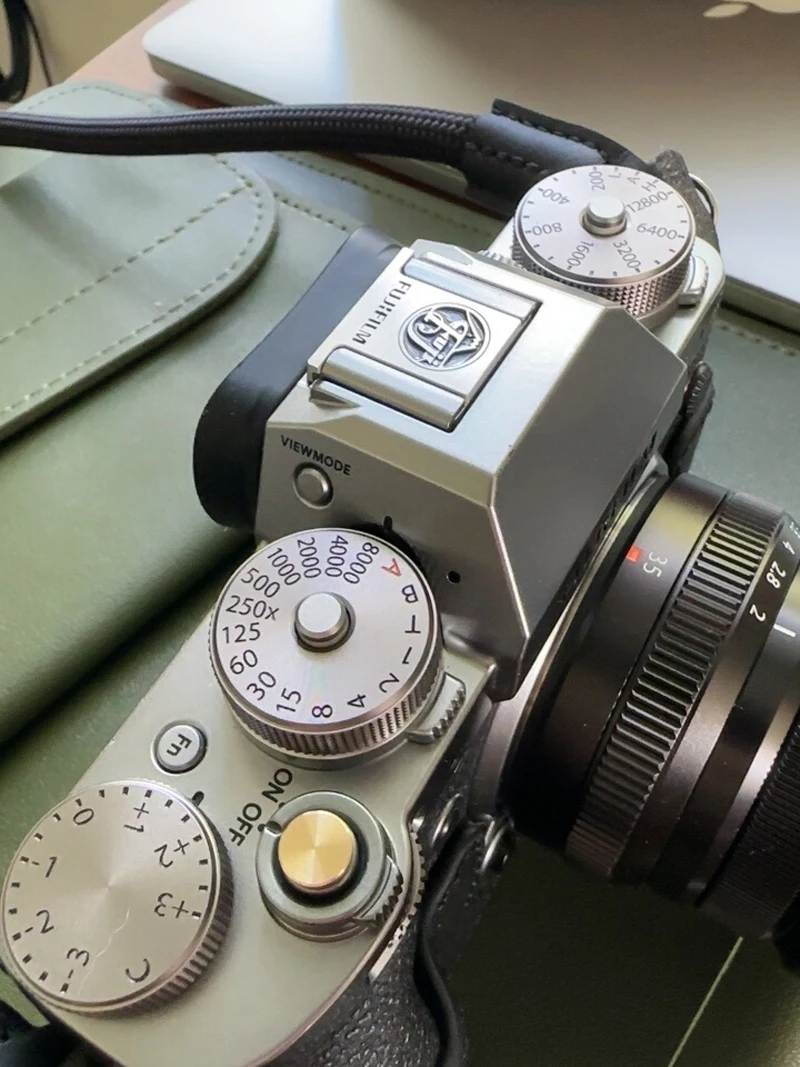 Roadfisher 금속 카메라 핫슈 보호 커버 캡 T자형 후지필름 후지 X100V X100VI XT5 XT30II XT20 XT50 XS20 XS10 XT4용