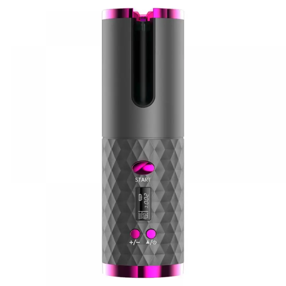 Automatic Wireless Hair Curler Cordless Rotating USB Rechargeable Curling Iron Display Temperature Adjustable Timing Hair Curler hair curler hair iron