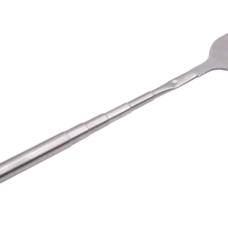 Silver Stainless Telescopic Extendable Fork for Dining and Cooking