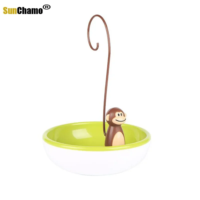 Sunchamo Monkey Series Banana Tree Hook Hanger Fruit Holder BPA Free Bowl Kitchen Storage Rack Stand Organizer Home Decor Gifts
