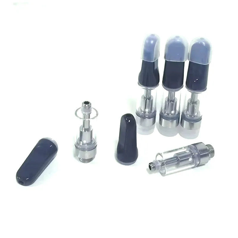 10-50pcs CC-ELL 510 Vape Cartridges 0.5/0.8/1.0ml Glass Tank Ceramic Coil Cartridge Black Drip Tip Atomizer Electronic Cigarette - 2