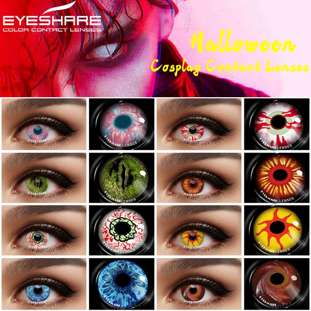 EYESHARE Cosplay Color Contact Lenses for Eyes Halloween Lenses Soft  Contacted Lens Color Eye Lenses Beauty Makeup Eye Contacts - AliExpress