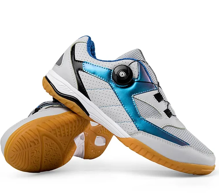 Professional Table Tennis Shoes Men Women Quick Lacing Badminton Shoe Unisex Anti Slip Sport Shoes Couples Badminton Training