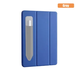 Stylish Adhesive Pencil Sleeve and Holder with Secure Storage (Gray)