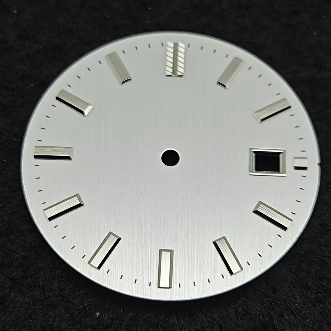 32.5mm NH35 Watch Dial Vertical Line Watch Faces No Luminous Mans Accessories for NH35 Movement