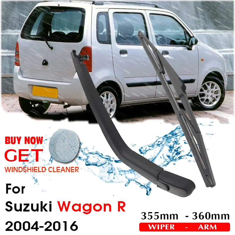 Car Wiper Blade Rear Back Window Windscreen Windshield Wipers For Suzuki Wagon R Hatchback 355 Mm 2004-2016 Auto Accessories