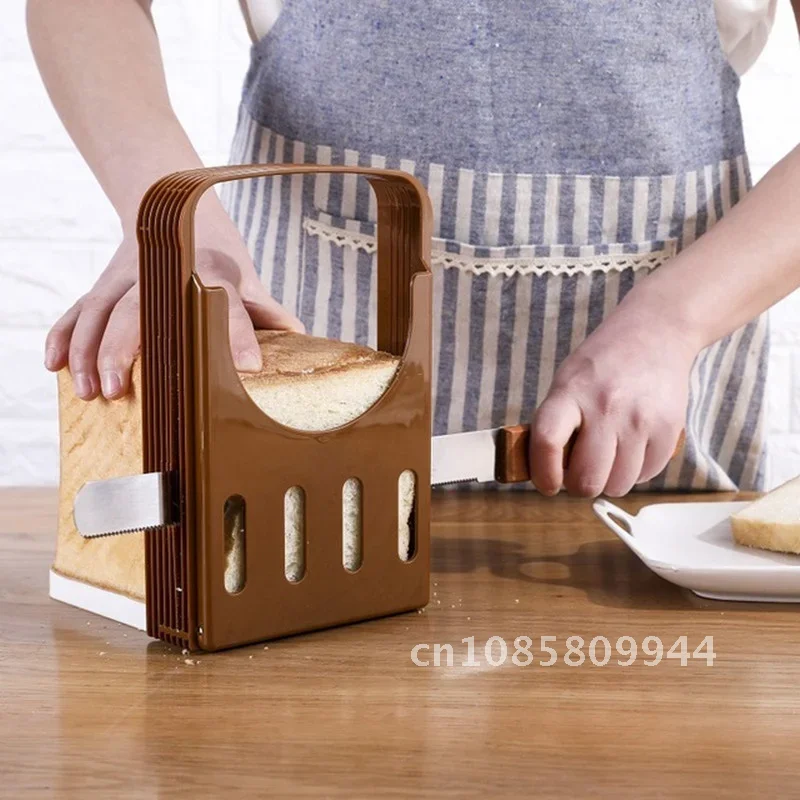 

Plastic Bread Slicer Rack 1PC Toast Cut Assist Adjustable Ctutter Sandwich Maker Guide Portable Kitchen Bakery Supplies