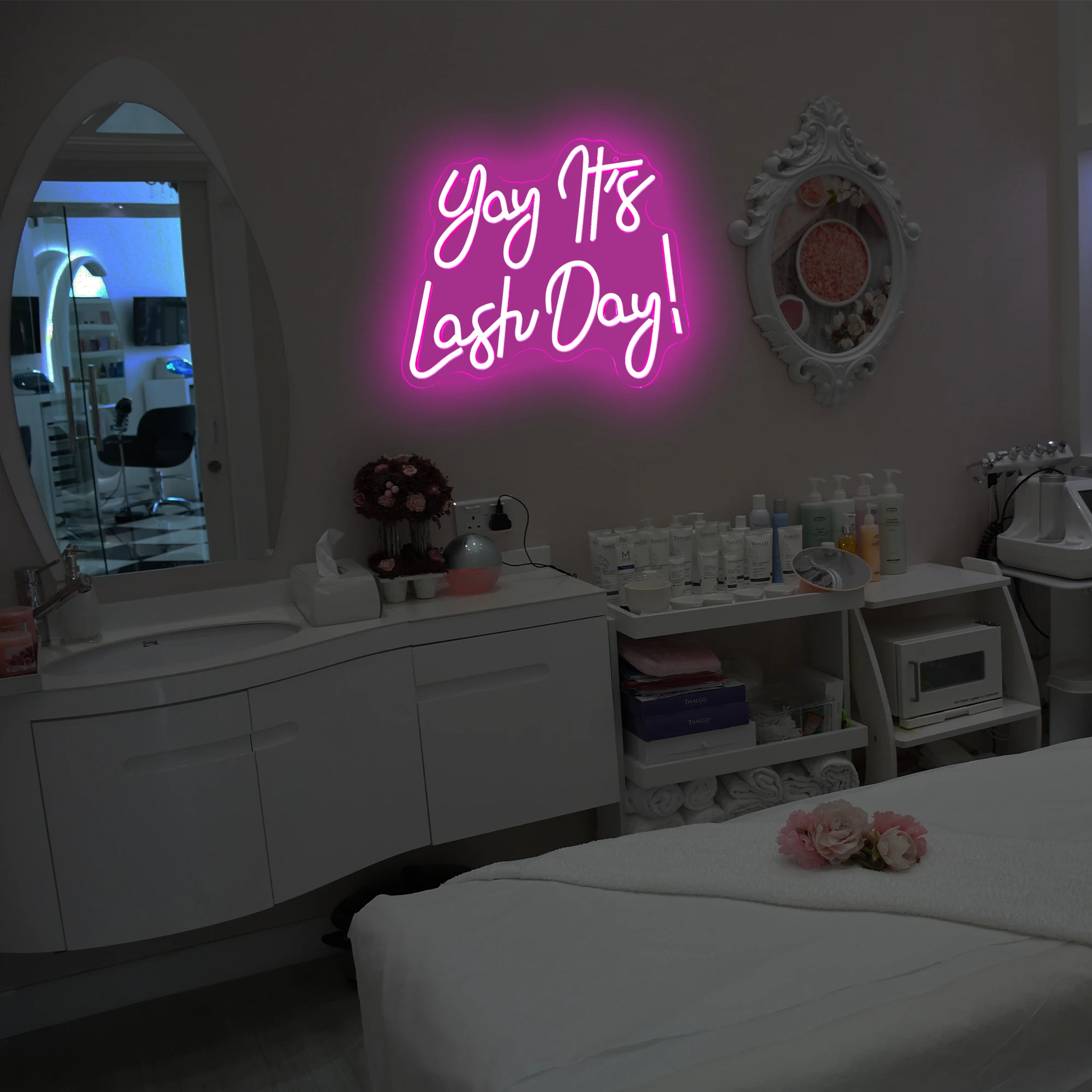 Eyelash Romantic Led Neon Sign, Eyelash Room Decoration Eyelash