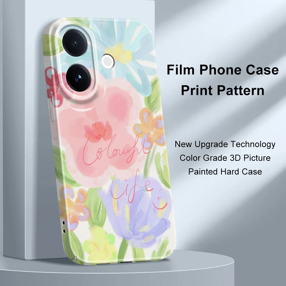 Vibrant Floral Phone Case - Stylish Protective Hard Cover