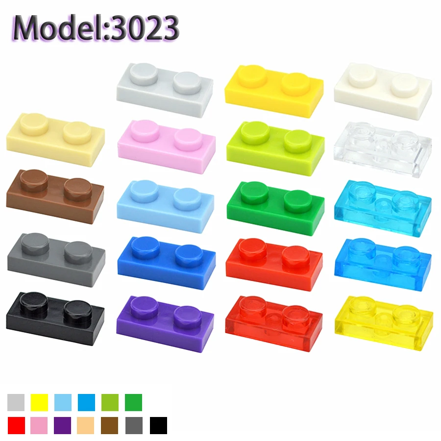 145Pcs Moc 빌딩 블록 얇은 피규어 벽돌 1x2 도트 색상 교육 크리 에이 티..