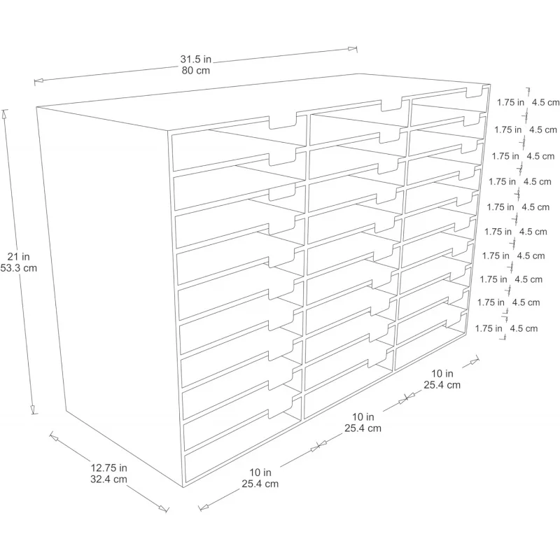 Classroom Keepers 30-Slot Mailbox, Blue (001318)