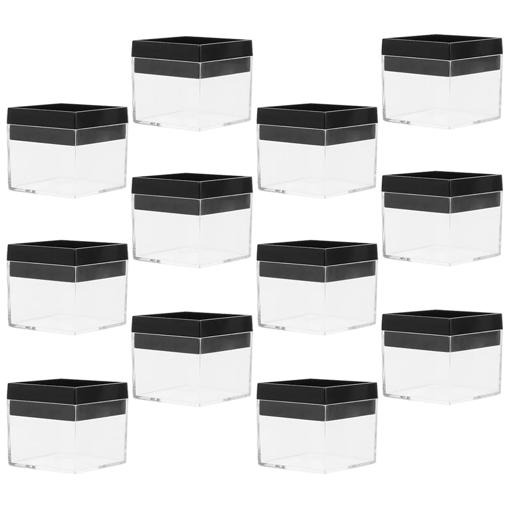 

Plastic Container Specimen Case Boxes Clear Mineral Storage Rock Jewelry Coin Cube Acrylic Plastic Square Mini Gemstone Display