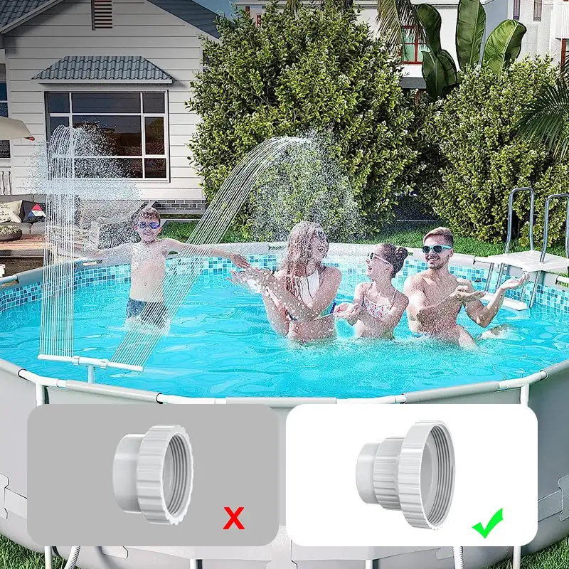 Water Fountain Pool Fountain Sprayer Pool Waterfall Spray Pond Fountain Water Fun Sprinkler Above In Ground Swimming Spa Accessories Decor