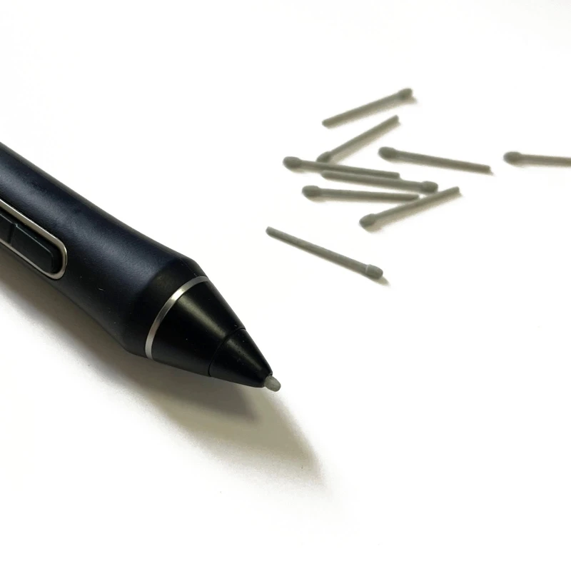 Graphic drawing pad stylus pen replacement nibs for Intuos Pro PHT860/ PHT660, Cintiq 10-Pack