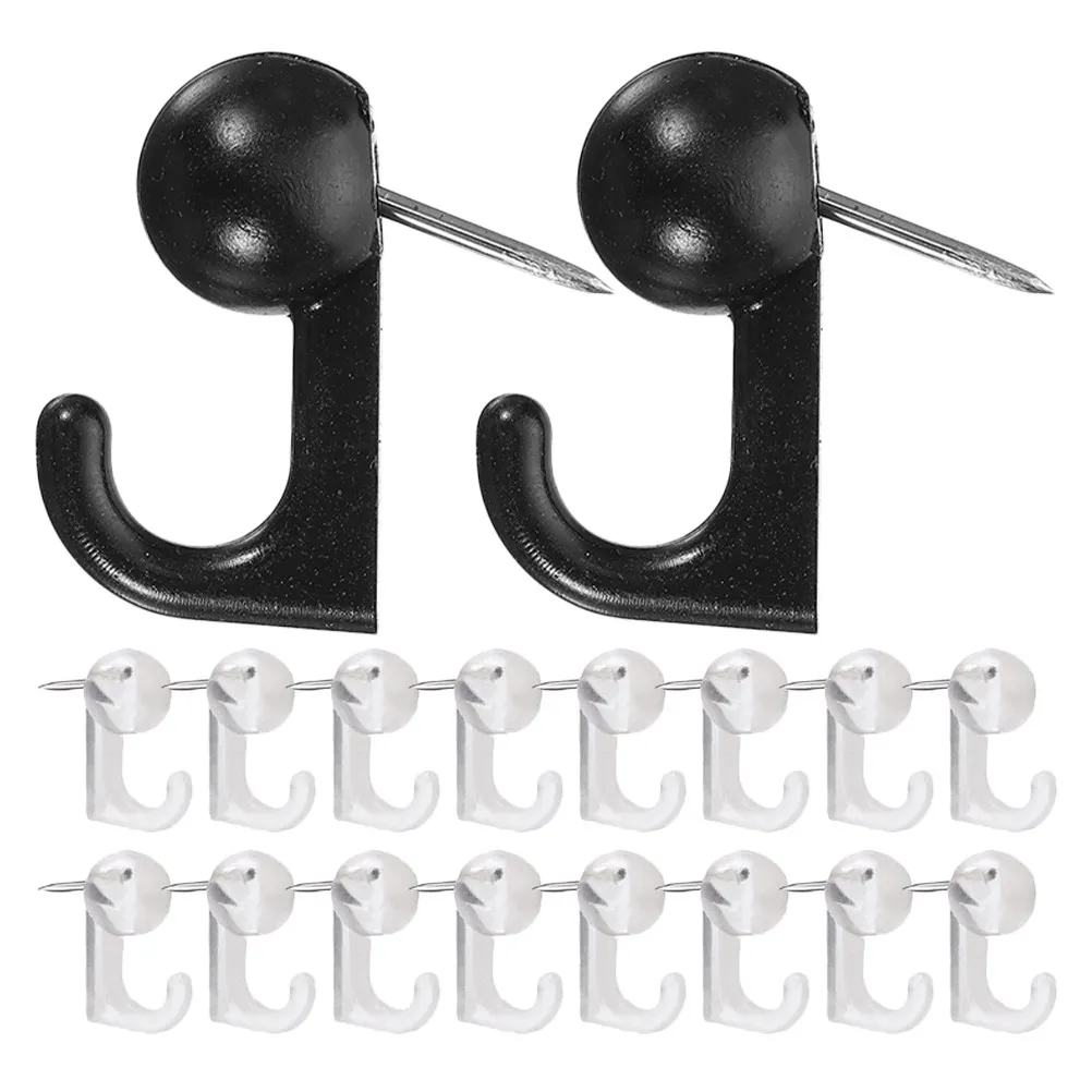 60Pcs 금속 푸시 핀 후크 벽 사진 디스플레이용 다용도 대형 압정 게시판 코르크 보드 사무용품