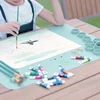 Silicone Painting Mat Pigment Palette Non-Stick Craft Mat For Painting Ink Blending Watercoloring Stamping Crafting Tool 2