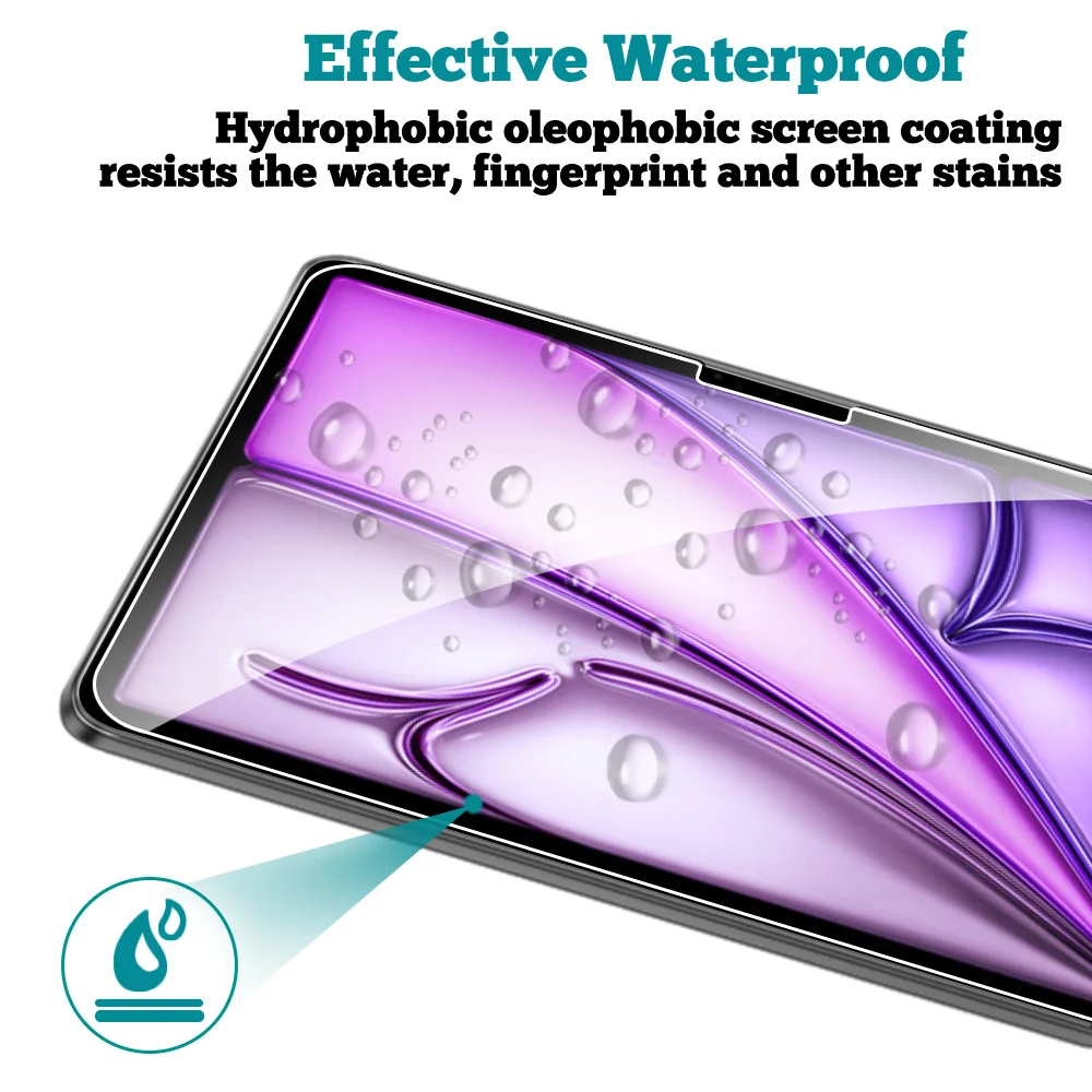 2Pcs Tempered Glass Screen Protector For ipad Pro Air 13 11 2024 M4 M2 Air 5 4 Pro 12.9 11 M3 2025 Film 2