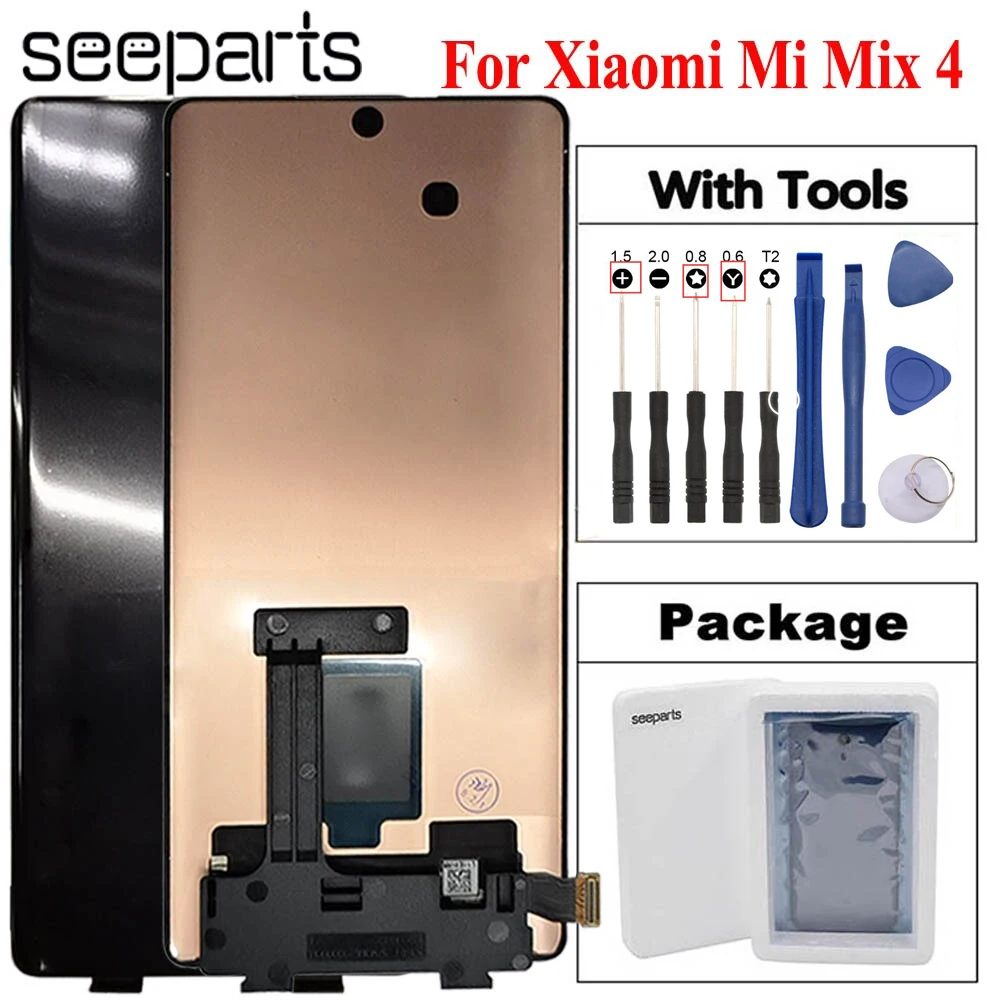 

ЖК-дисплей 6,67 дюйма для Xiaomi Mi Mix 4, дисплей с сенсорным экраном и дигитайзером в сборе, сменный ЖК-экран Mix 4 Mix4