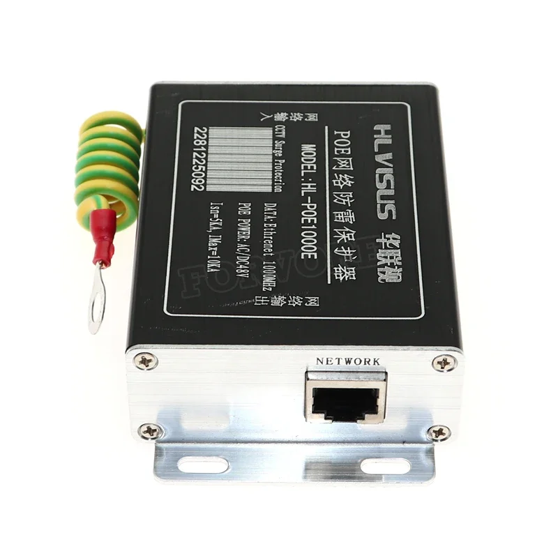 POE RJ45 SPD Network Monitoring Camera Lightning Arrester 1000m Network Port Signal Surge Protector Protection Thunder Preventer