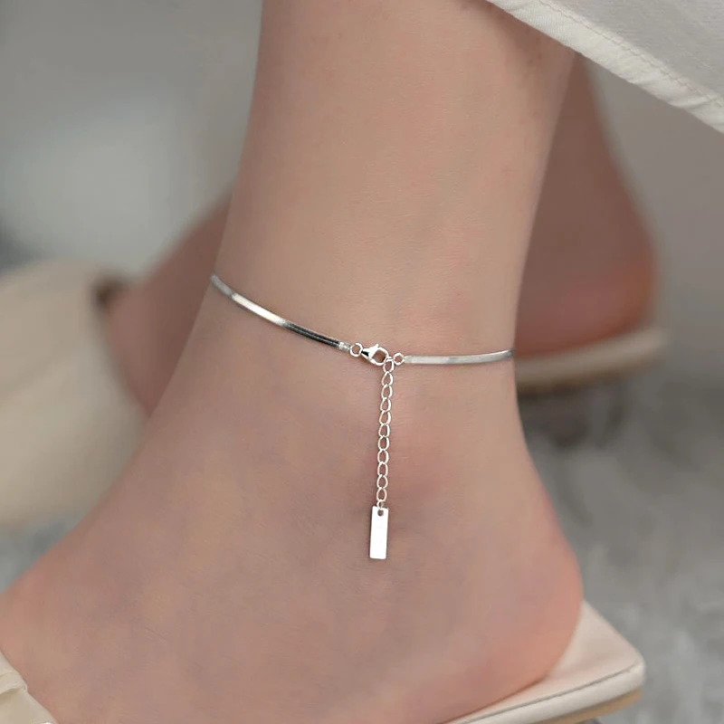 Cubic Zirconia Anklet Trendy Beach Accessories Anklets for Women Cubic Zirconia Oval Pendant Jewelry