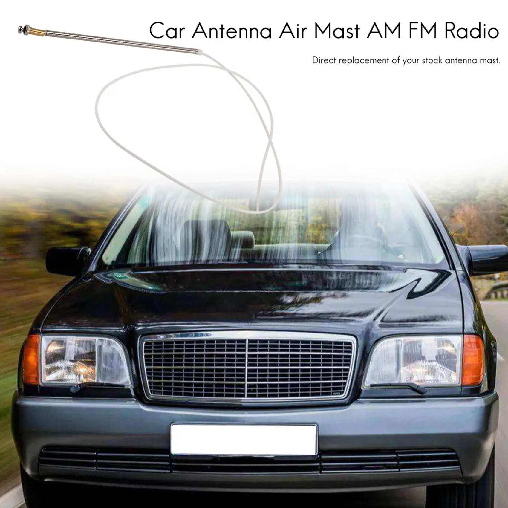 

Car Antenna Aerial Mast Am Fm Radio for Mercedes-Benz W140 W124 W202 W210 R129