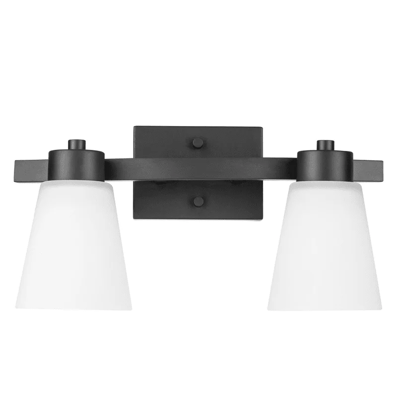 

Two Light Vanity in Matte Black
