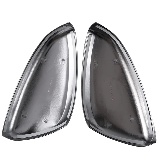 Citall 2pcs Silver Abs Chrome Car Plated Side Rearview Mirror Cover Trim  Fit For Peugeot 2008 208 2013 2014 2015 2016 2017