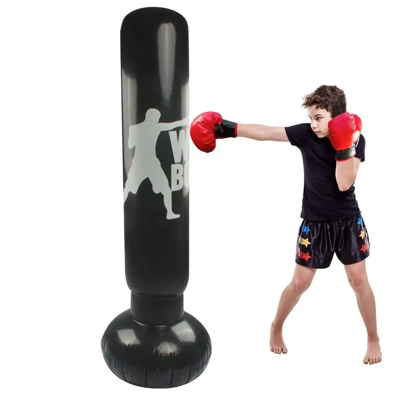 InflatableBoxingBagKidsSandbagBoxingPunchingBagQuickBounce