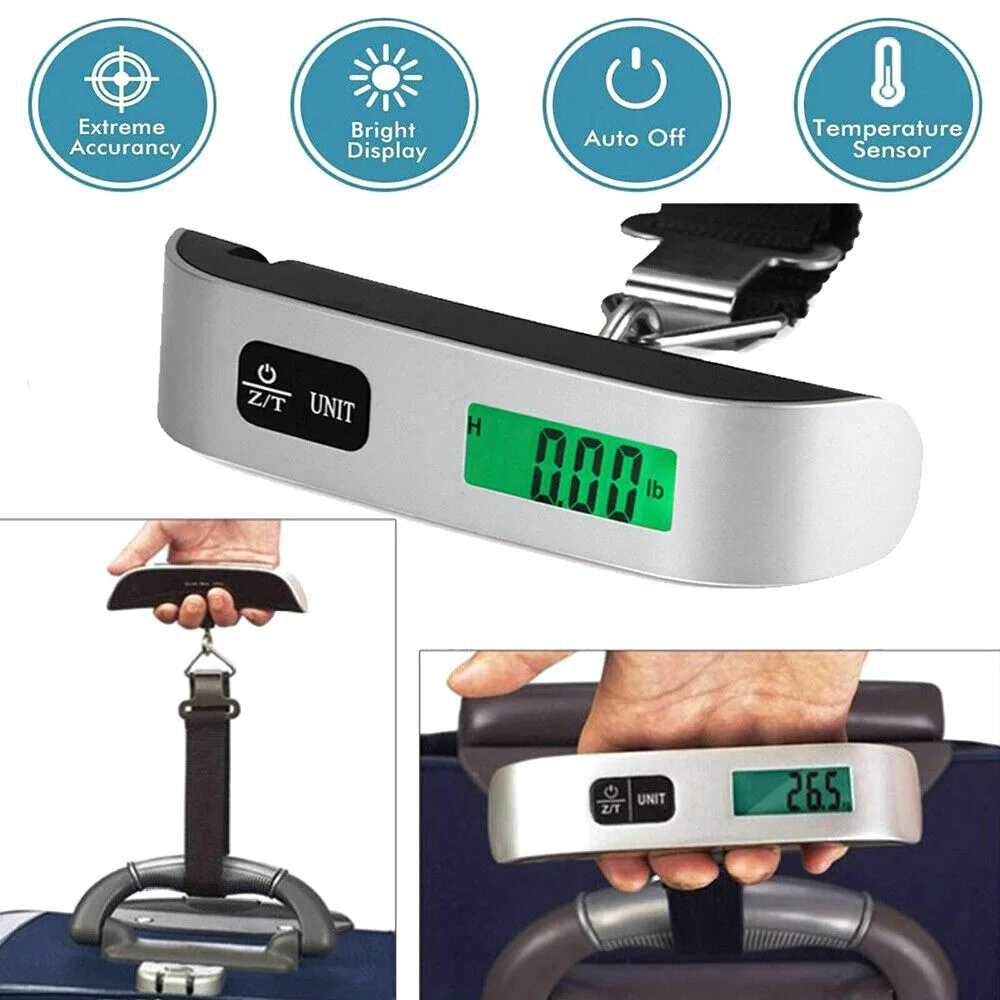 Portable Digital Luggage Weight Scale 10g-50kg LCD Display Pocket  Electronic Scale Balance Suitcase Travel Baggage Weight Tool - AliExpress