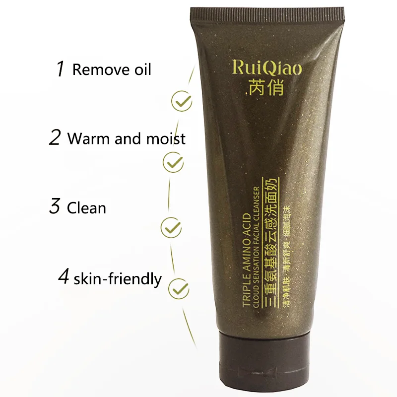 Triple amino acid cloud feeling cleanser foam: skin care, moisturizing, rejuvenating deep cleansing cleanser 5