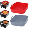 Reusable Airfryer Pan Liner Accessories Silicone Air Fryers Oven Baking Tray Pizza Chicken Airfryer Non-stick Silicone Mould 1