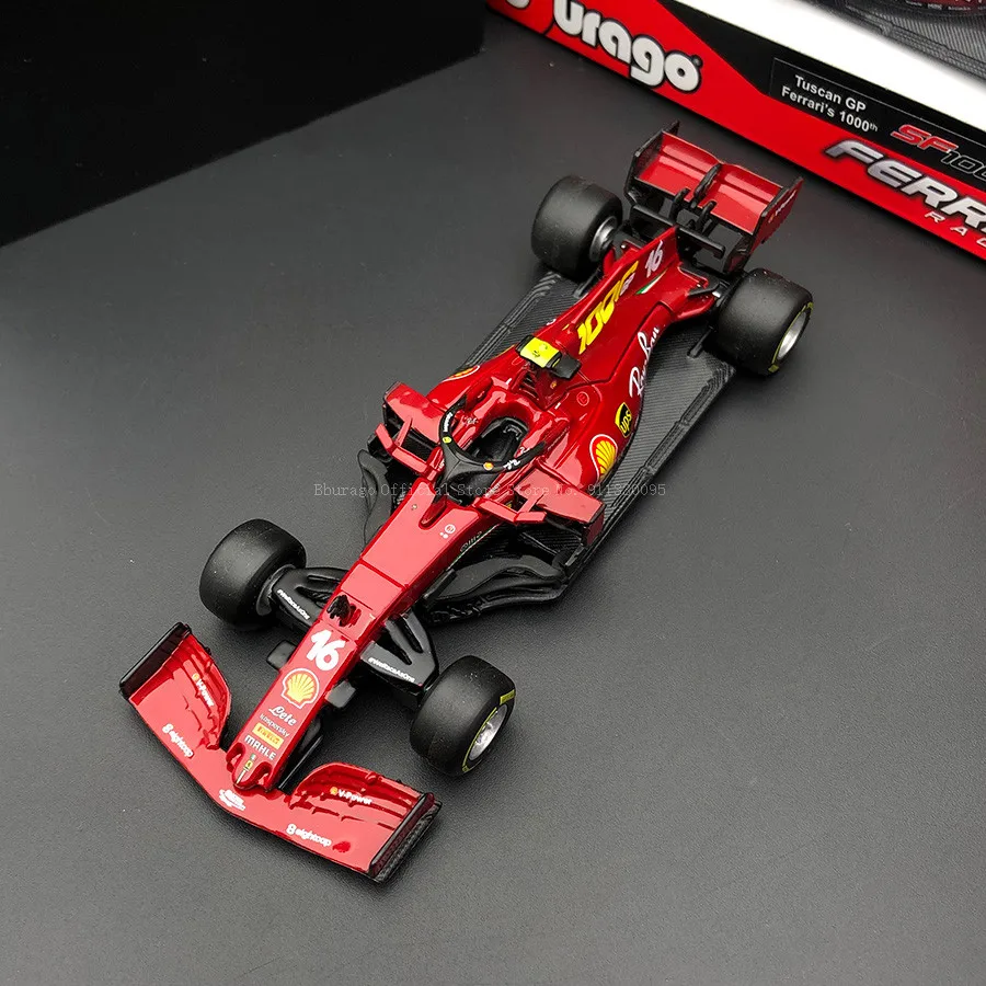 2020 Ferrari Bburago 1:43 F1 SF1000 #5 Sebastian Vettel #16 Charles Leclerc Alloy Car Die Cast Car Model Toy Collection Gift