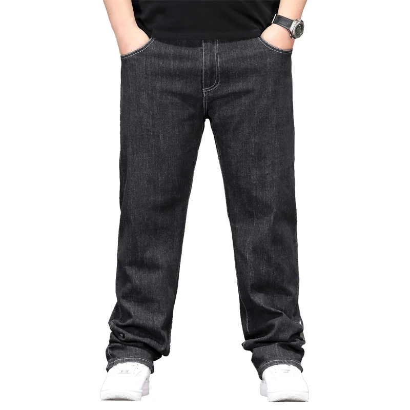 Large Size 6XL 7XL 8XL Denim Jeans Men Long All Season Straight Loose Oversized High Quality Business Casual Fatty Male Jeans 6