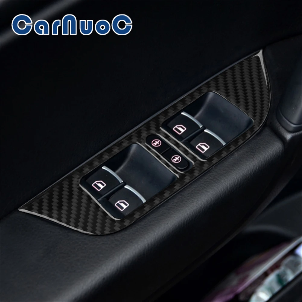 

Car Sticker Window Lifting Decorative Strip For Volkswagen Touareg 2011-2018 Accessories Carbon Fiber Interior Mouldings Trim