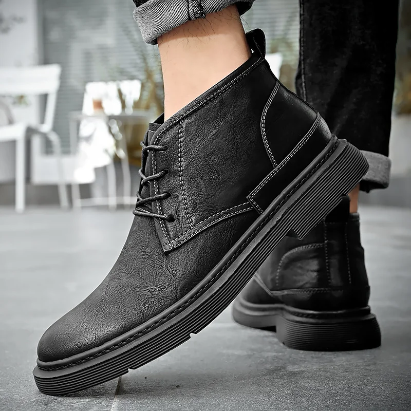 Lässige Martin-Stiefel, Schuhe für Herren, leichte Turnschuhe, Sport, Outdoor, Slip, bequem_voghion.com