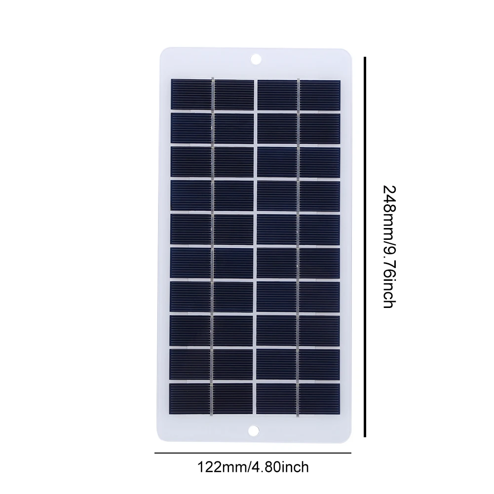 20W 5V Battery Charger Solar Panel Type-C Outdoor Solar Panels Lightweight Courtyard Lighting for Doorbell Security Monitoring