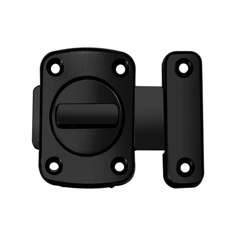 Zinc Alloy Safety Door Slide-Lock Kitchen Cabinet Keyless Twist Locks kit Rotate Bolt Door for LATCH Easy Installation