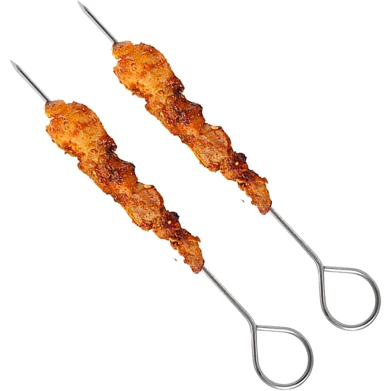 12/30Pcs 6-inch Stainless Steel Lacers for Trussing Turkey Grilling Onions Prawns Rolled Meat
