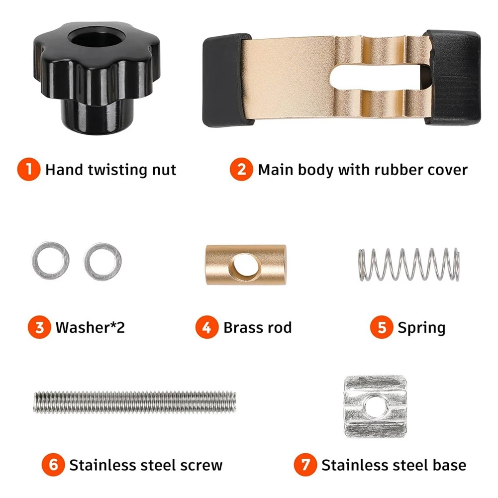 2PCS Mini Hold Down Clamp Kit, CNC Router Clamp for Woodworking and Metalworking, with 3018 CNC Router Machine 4