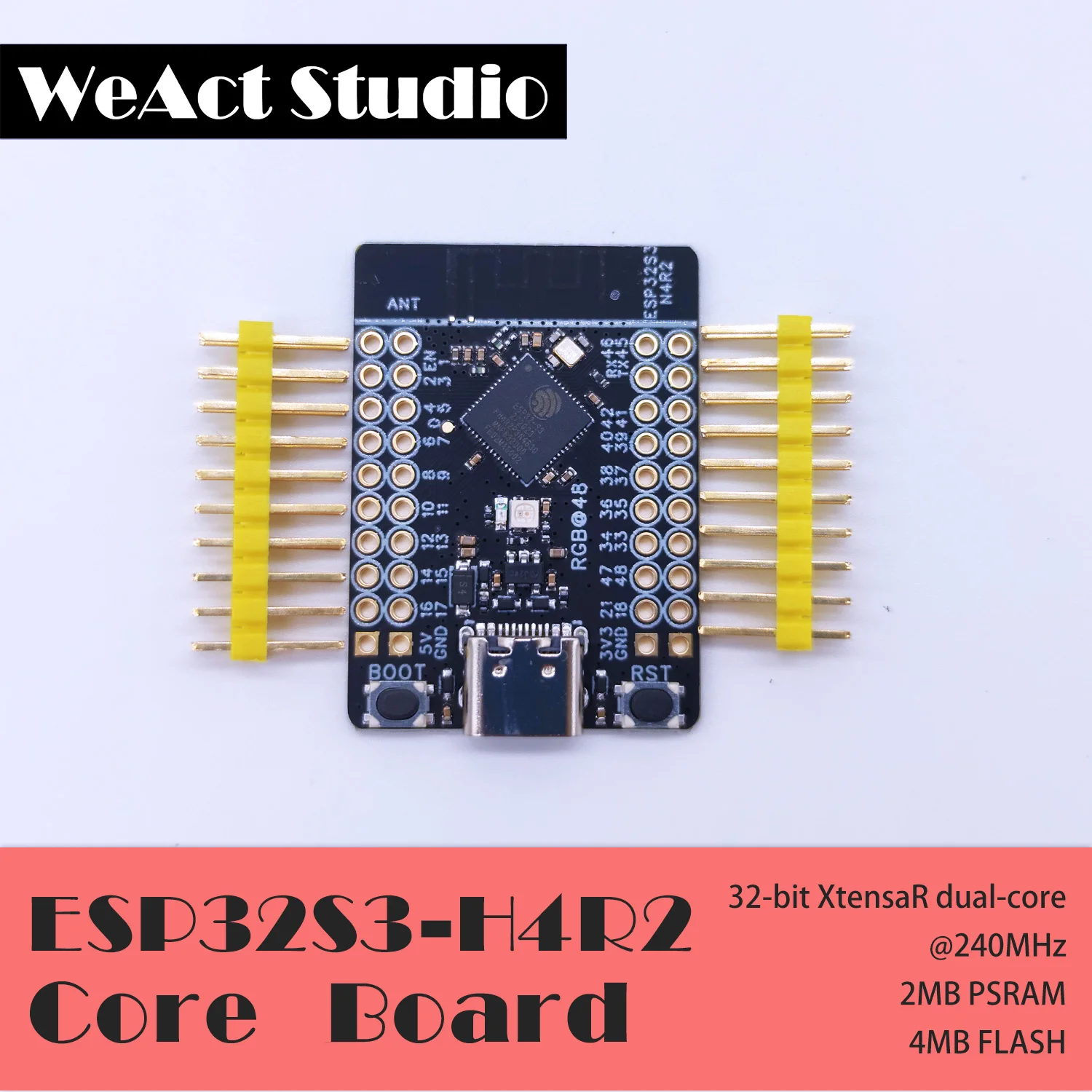 รูปสินค้า แผ่นวงจรควบคุม IoT ESP32-S3 4MB Flash 2MB PSRAM