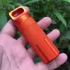 Colorful Aluminum Waterproof EDC Sealed Bottle Survival Storage Box Outdoor Portable Medicine Capsule Bottle Storage Container 2