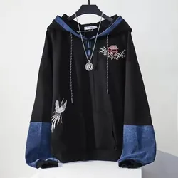 Winter Chinese Style Qipao Shirt For Women Chinese New Year Hanfu Embroidery Retro Loose Han Fu Traditional Coats Tops