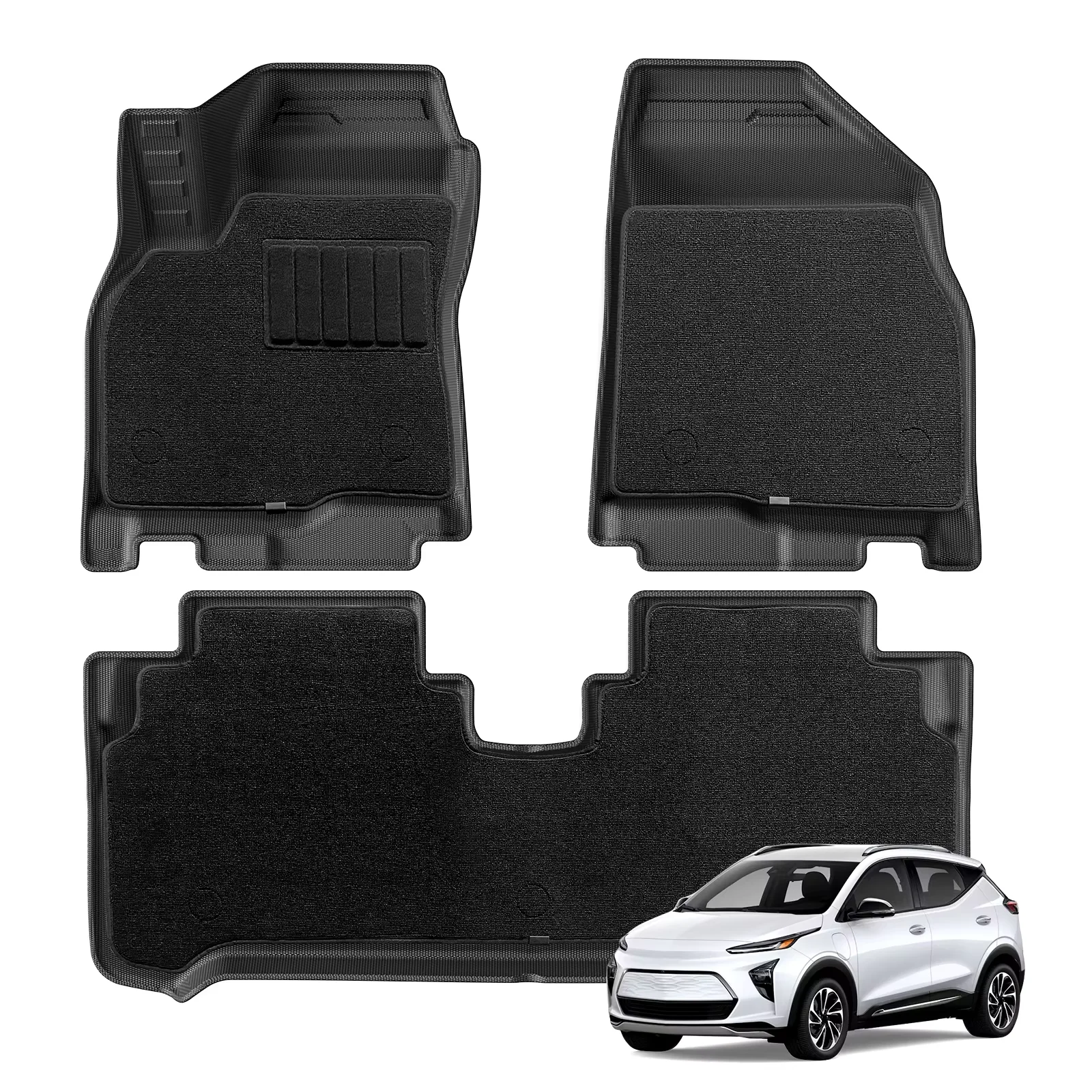 TPE 3D Car Floor Mats Cargo Liner Trunk Pad for Chevrolet Chevy Bolt EUV Left Hand Drive