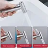 Handheld Bidet Sprayer Set 304 Stainless Steel Spray Gun Shower Handheld Toilet Bidet Faucet Sprayer Shower Nozzle Self Cleaning 3