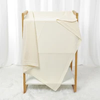 Baby Blanket Cotton Knitted Newborn Girl Boy Bed Sleepsack Soft Stroller Swaddler Warp Fashion Solid Quilt 100*80CM Infant Plaid 2
