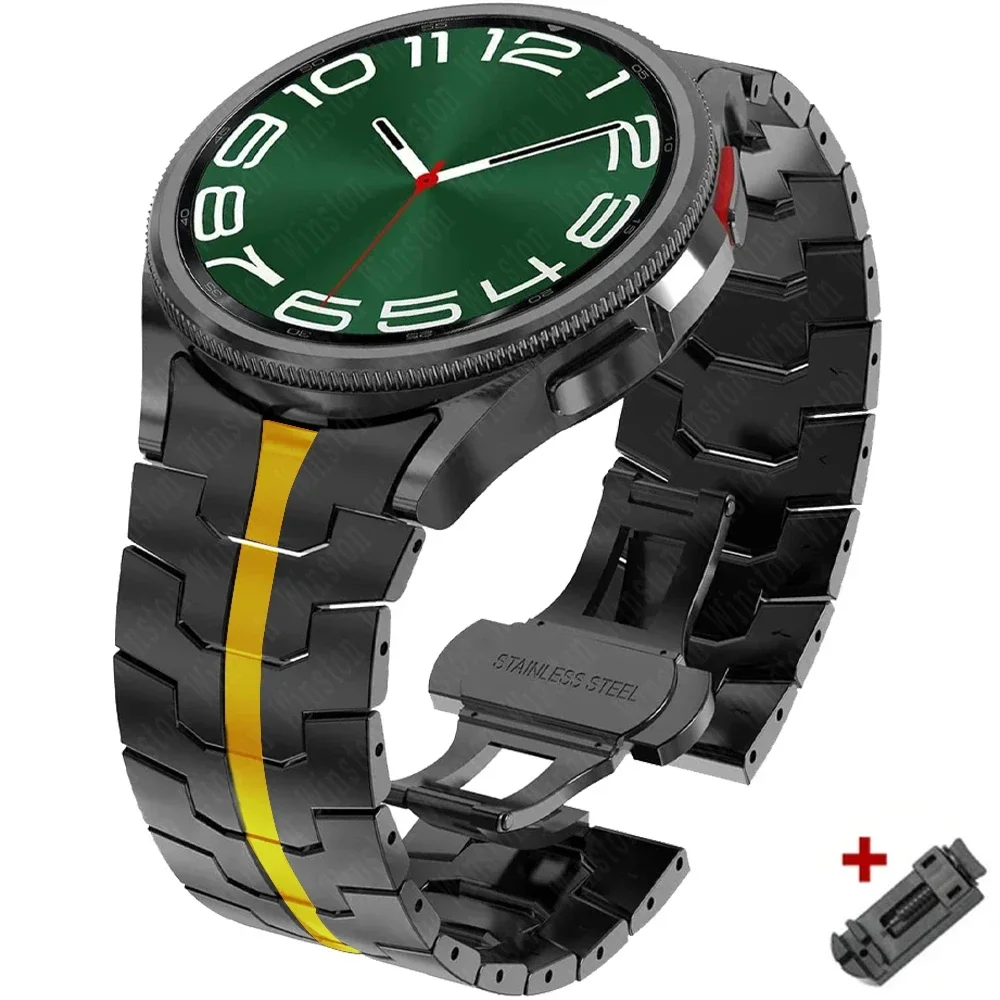 Luxury Stainless Steel Curved End Bracelet with No Gaps