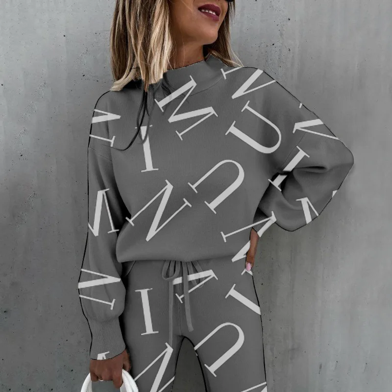 

Women's Trouser Suits Sportwear Outfit Pant + Sweatshirt Tracksuit Two Piece Set Women Female Sports Suit 2024 Hoodie Jogging