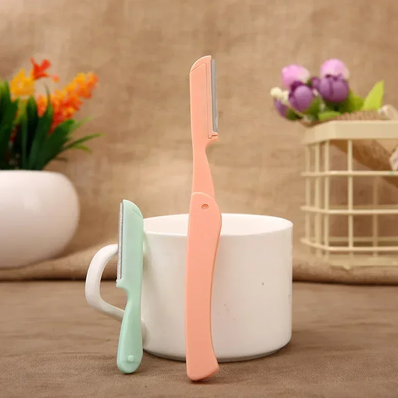 Safe Eye Brow Razor Eyebrow Trimmer Makeup Tools Face Body Hair Removal Shaver Blades Woman Eyebrows Shaping Knife Cosmetic Tool eyebrow trimmer set eyebrow trimmer eyebrow razor set eyebrow razor eyebrow trimmer blade