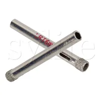 Lot de 10 scies cloche argentées à revêtement diamant, 6mm de diamètre, pour carrelage, céramique, verre 4