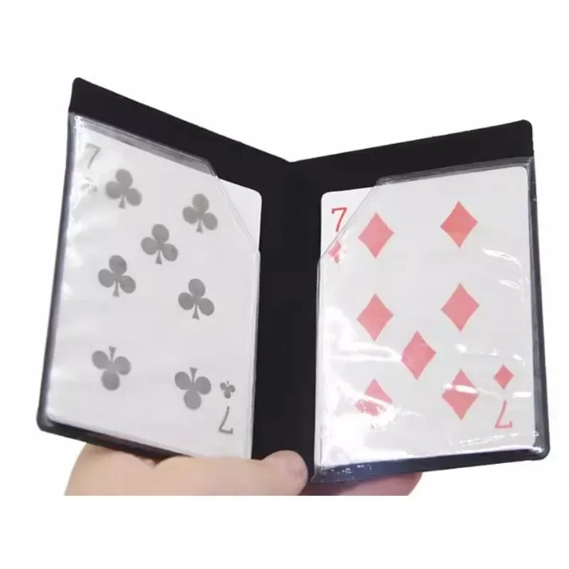광학 지갑 카드 나타나는 마술 트릭 지갑 자석 카드로 녹는 거리 무대 닫기 마술 환상 정신주의 Magia